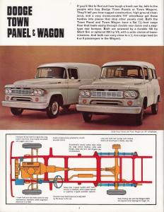 1966 Dodge Panel Wagon Truck Models D100 Sales Folder