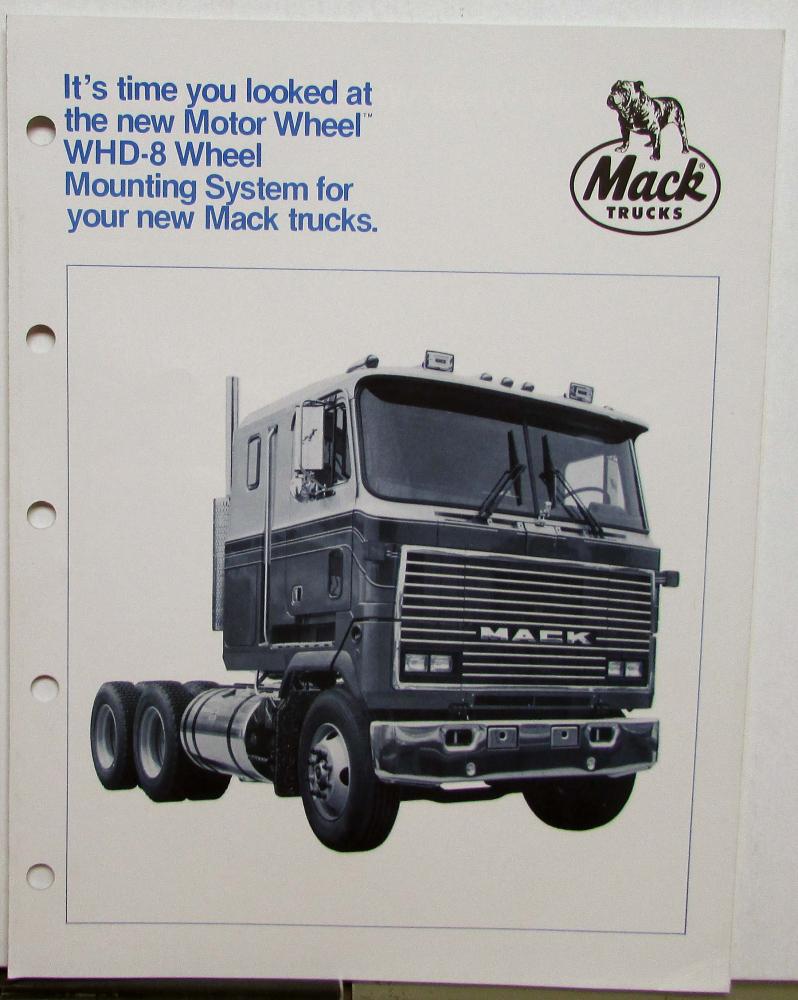 1985 Mack Trucks Model Motor Wheel Sales Brochure Original