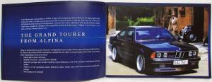 2006 BMW Alpina Fine Automobiles for the Connoisseur Sales Brochure - RARE