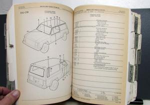 1994 1995 1996 Jeep Dealer Parts Catalog Grand Cherokee Wrangler YJ XJ ZJ Models