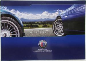 2009 BMW Alpina Automobile Masterpieces Sales Brochure - German Text