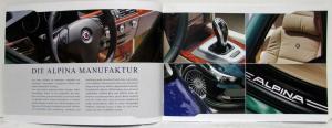 2009 BMW Alpina Automobile Masterpieces Sales Brochure - German Text