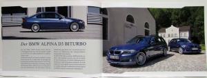 2009 BMW Alpina Automobile Masterpieces Sales Brochure - German Text