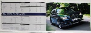 2009 BMW Alpina Automobile Masterpieces Sales Brochure