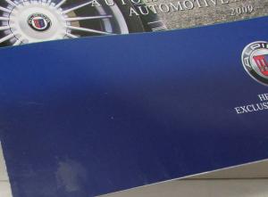 2009 BMW Alpina Automobile Masterpieces Sales Folder Poster German/English Text