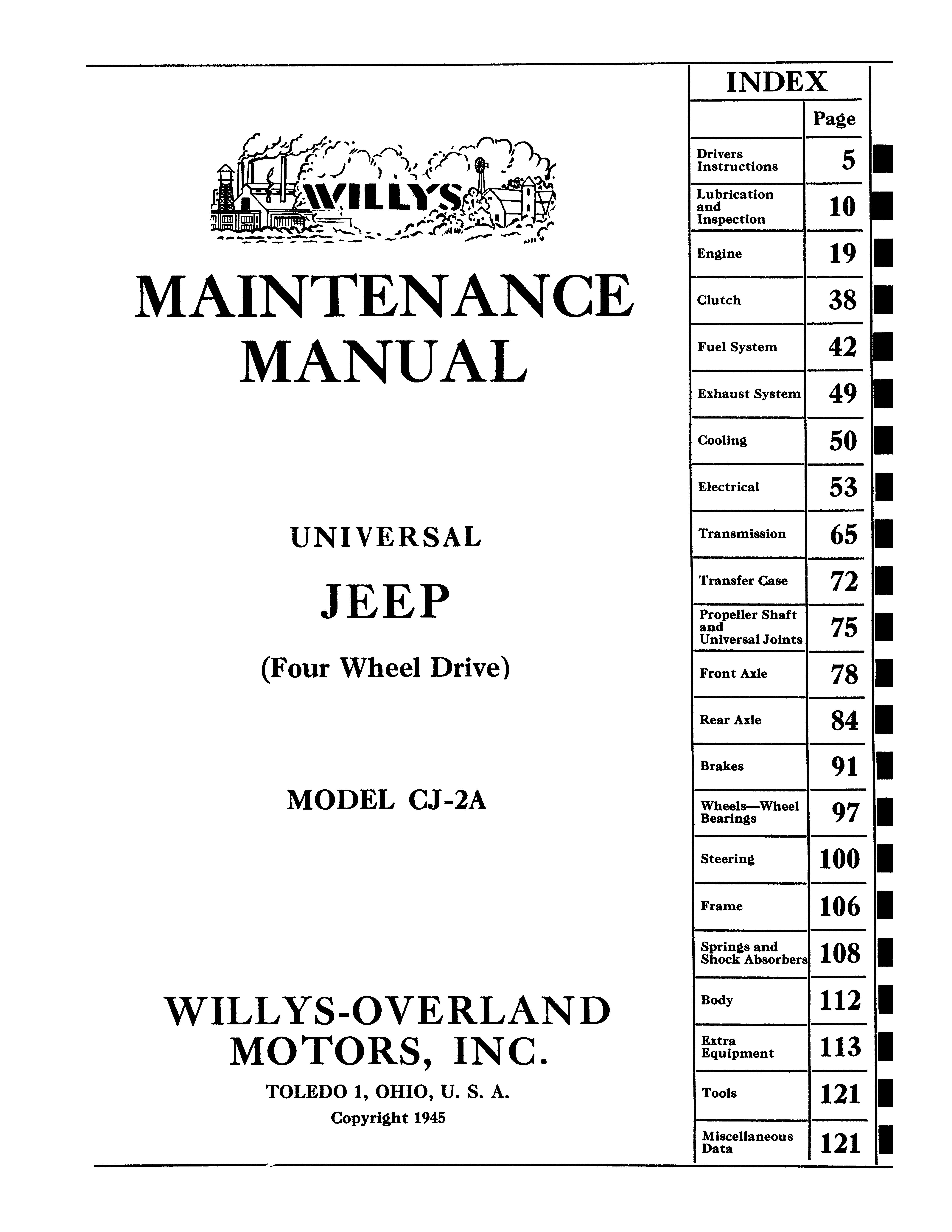 thumbnail image 2 of Willys Jeep Original Manual Preservation 2 of 13