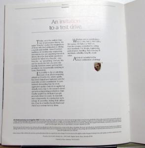 1987 Porsche Dealer Full Line Sales Brochure 911 Carrera 924 944 928 Original