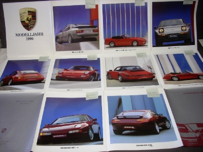 1990 Porsche Dealer Prestige Sales Brochure German Text Geneva Motor Show