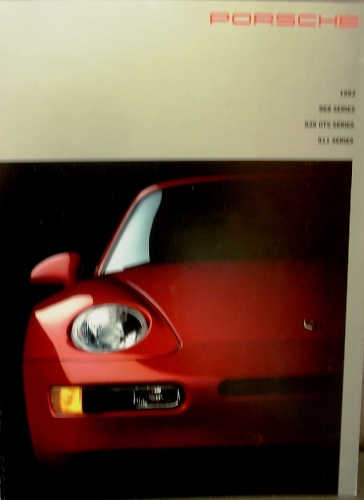 1992 Porsche Dealer Sales Brochure Original 968 928 GTS 911