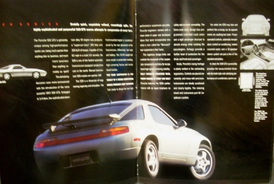 1992 Porsche Dealer Sales Brochure Original 968 928 GTS 911