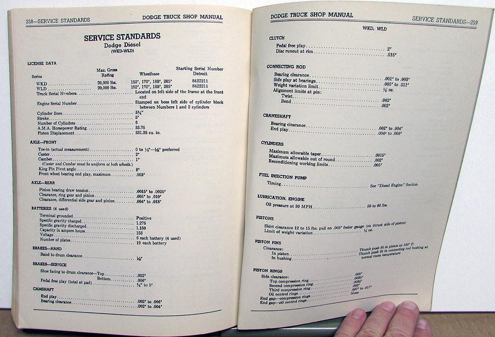 1959 Dodge Truck Shop Manual Supplement - OEM