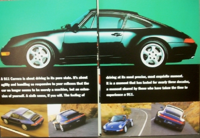 1994 Porsche Dealer Sales Brochure New 911 Carrera