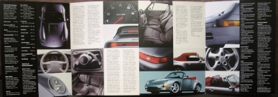 1994 Porsche Dealer Sales Brochure New 911 Carrera