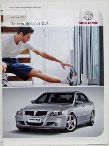 2007 Brillance BS4 Sales Folder for European Market