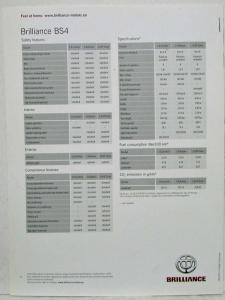 2007 Brillance BS4 Sales Folder for European Market