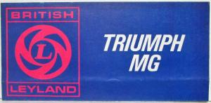 1975 British Leyland Triumph MG Sales Folder - Dutch Text for Belgian Market