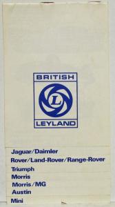 1970-1975 British Leyland Brands Graduated Pages Sales Brochure - French Text