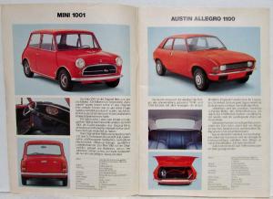1975 1976 British Leyland Import-Programm Sales Brochure - German Text