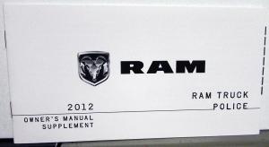 2012 Dodge Ram Pickup Truck User Guide 1500 2500 3500 & Cummins Diesel