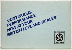 1978 British Leyland Set of Postcards - Jaguar MG Triumph