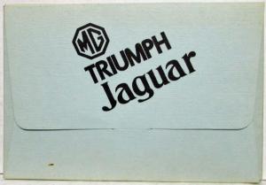 1978 British Leyland Set of Postcards - Jaguar MG Triumph