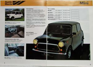 1981 British Leyland France Range Sales Brochure Austin Morris Jag Rover Triumph