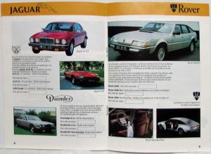 1981 British Leyland France Range Sales Brochure Austin Morris Jag Rover Triumph