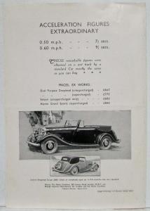 1937 3 1/2 Litre Brough Superior Reprint Article from The Motor December 1 1936