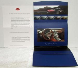 2004 Bugatti EB 16-4 Veyron International Auto Show Sales Folder