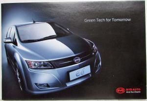 2010 BYD e6 Green Tech for Tomorrow Sales Manual