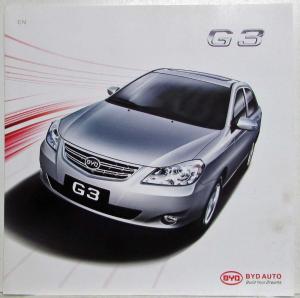 2010-2011 BYD G3 Sales Folder