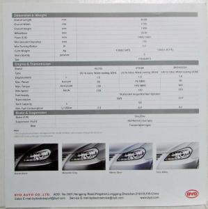 2010-2011 BYD G3 Sales Folder