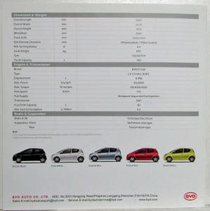 2010-2011 BYD F0 Sales Folder