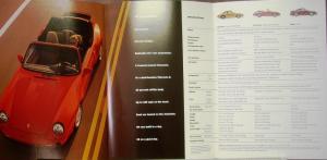 1995 Porsche Prestige Dealer Sales Brochure 911 Carrera 4 Coupe Cabriolet Turbo