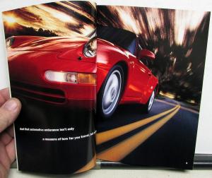 1995 Porsche Prestige Dealer Sales Brochure 911 Carrera 4 Coupe Cabriolet Turbo