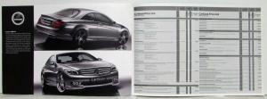 2009 Mercedes-Benz S-Class and C-Class Tuner Cars by Carlsson Sales Brochure