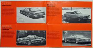 1975-1975 Exclusive Styling Tuner Cars by Caruna Sales Folder - German Text
