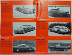 1975-1975 Exclusive Styling Tuner Cars by Caruna Sales Folder - German Text
