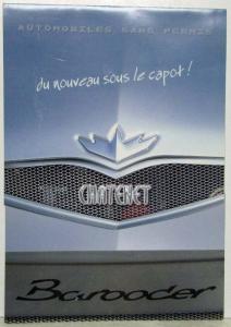 1998 Automobiles Chatenet Barooder Sales Folder - French Text