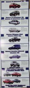 1999 Chevrolet Full Line Sales Folder Brochure - Spanish Text Argentine Market