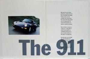 1996 Porsche Dealer Sales Brochure 911 Carrera Targa 4 Coupe Cabriolet Turbo