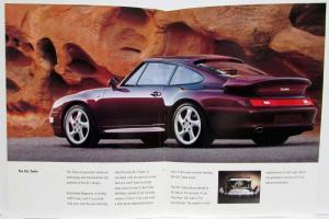 1996 Porsche Dealer Sales Brochure 911 Carrera Targa 4 Coupe Cabriolet Turbo