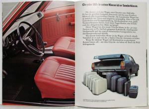 1971 Chrysler 160 160 GT 180 Sales Brochure - German Text