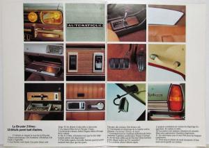 1972 Chrysler 2 Litres Automatique Sales Brochure - French Text