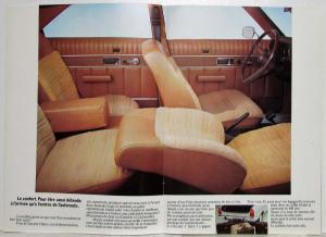 1972 Chrysler 2 Litres Automatique Sales Brochure - French Text