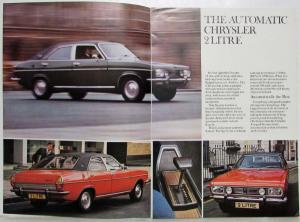 1973 Chrysler 180 and 2 Litre Sales Brochure - UK Market RHD