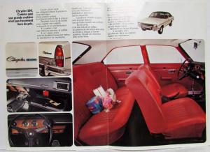 1974 Chrysler 160 Sales Folder - French Text