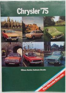 1975 Chrysler Sales Brochure - Hillman Humber Sunbeam and Chrysler - UK