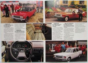 1977 Chrysler Sunbeam Sales Folder - French Text