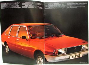 1975-1979 Chrysler Alpine New Style and Way of Thinking Sales Brochure - UK Mkt
